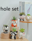 Simple Cartoon Animal Succulent Flower Pot Ceramic Flower Pot