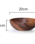 Acacia wooden bowl wooden tableware