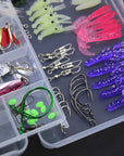 Fishing Gear Sequined Soft Bait Set