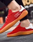 Spring and Summer Flying Woven Casual Shoes Large Men's Shoes Beathable Korean Forrest Gump Sneakers