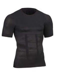 Male Chest Compression T-shirt Fitness Hero Belly Buster Slimming