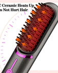 Wireless Hair Straightener Brush Fast Heated Straightener Brush Third Gear Adjustable Hair Curler Portable Heating Comb