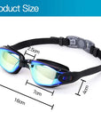 Clear Comfortable Swimming Goggles UV- Anti-Fog Swim Glasses Mirror Adult & Kids