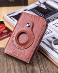 Men's Anti-theft Swipe Card Holder Tracker Hole