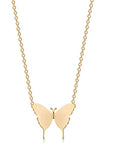 Geometric Butterfly Pendant Butterfly Necklace Simple