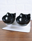 Cat Double Bowl Cat Food Bowl Protects Cervical Vertebra