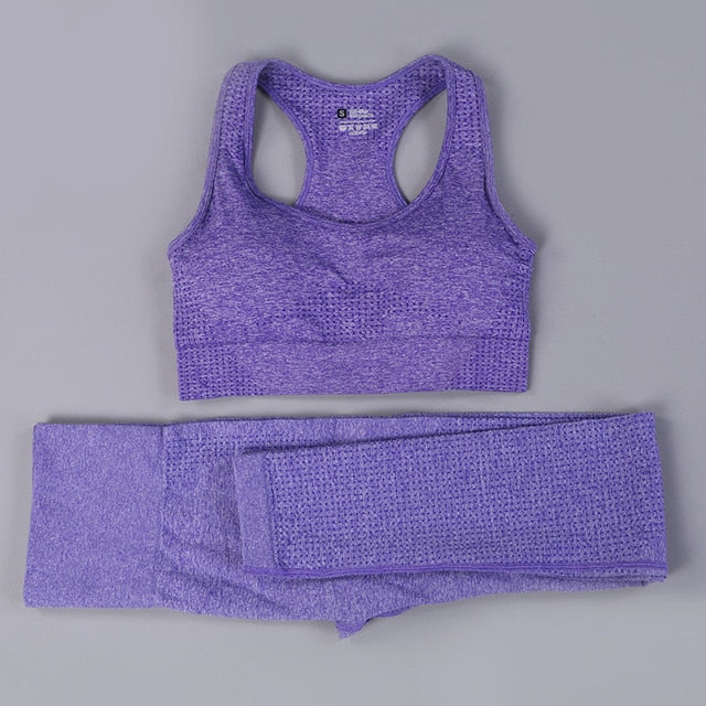 2/3 piezas de ropa deportiva de entrenamiento para mujer sin costuras