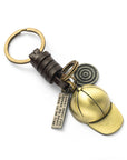 Women's Fashion Vintage Handwoven Leather Keychain