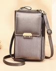 PU Leather Ladies Wallet Crossbody Bag