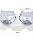 Cat Double Bowl Cat Food Bowl Protects Cervical Vertebra