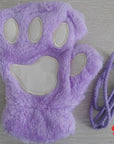 Winter Lovely Half Cover Paw Bear Cat Claw Gloves Short Finger