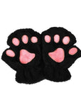 Winter Lovely Half Cover Paw Bear Cat Claw Gloves Short Finger