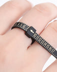 Standard Ring Measuring Ruler Finger Size Measuring Tape With Ring