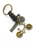 Women's Fashion Vintage Handwoven Leather Keychain