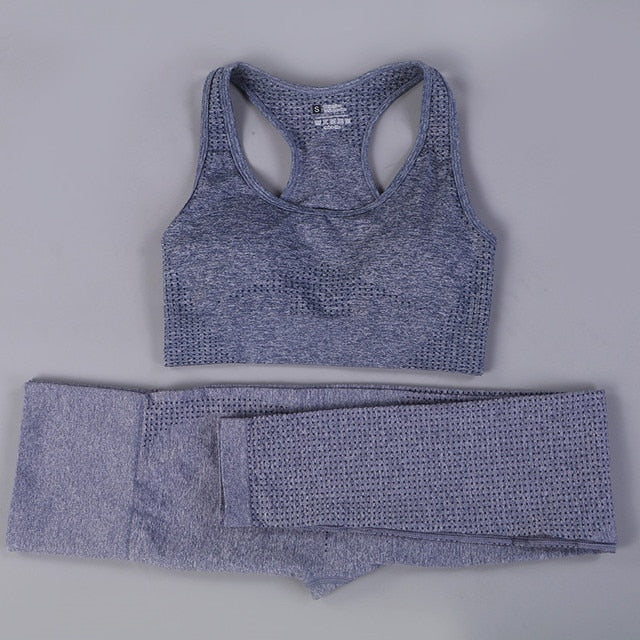 2/3 piezas de ropa deportiva de entrenamiento para mujer sin costuras