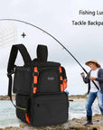 Lixada Fishing Backpack Waterproof Fishing Lures Reel Bag Adjustable Straps Fish Tackle Storage Bag +Fishing Tackle Boxes