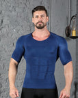 Male Chest Compression T-shirt Fitness Hero Belly Buster Slimming