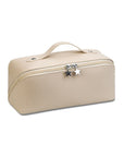 Large-Capacity Leather Cosmetic Bag