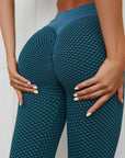 Plaid Leggings Fitness Yoga Pants Women's Seamless High Waist Breathable Gym Leggings