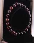 Vintage Style  8mm Red Tiger Eye Bracelet Anti-fatigue