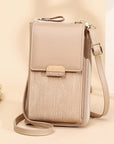 PU Leather Ladies Wallet Crossbody Bag