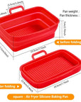 Rectangular Air Fryer Baking Pan