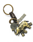 Women's Fashion Vintage Handwoven Leather Keychain