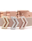 Stainless Steel Slider Bracelet -Rose Gold