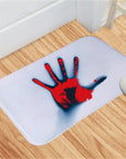 Halloween Blood Footprint Door Mat