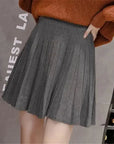 High Waist Knitted Mini Skirt for Women