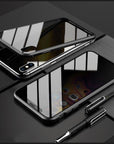 Phone Case Anti-peep Magnetic Protective Shell Magnetic Privacy Glass Case For Phone