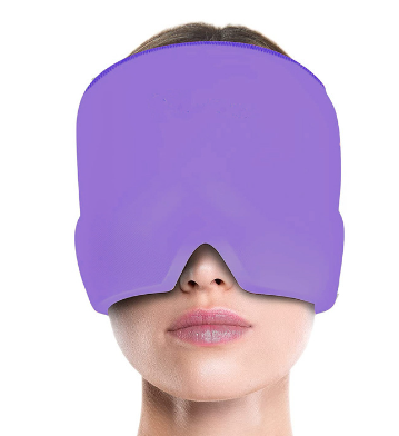 Gorro para aliviar la migraña y el dolor de cabeza con terapia de gel frío y caliente