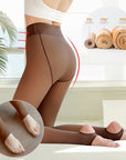 Fleece Lined Thermal Fake Pantyhose