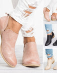 Autumn Women Shoes Retro High Heel Ankle Boots