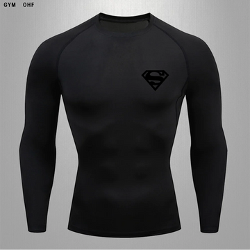 Superman Long Sleeve Compression Shirt