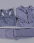 2/3 piezas de ropa deportiva de entrenamiento para mujer sin costuras