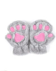 Winter Lovely Half Cover Paw Bear Cat Claw Gloves Short Finger