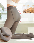 Fleece Lined Thermal Fake Pantyhose