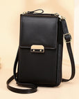 PU Leather Ladies Wallet Crossbody Bag