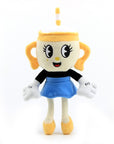 Cuphead merchandise Collectible plushies Video game plush dolls Cuphead characters Cartoon plush toys Mugman plushies Cute game character dolls Cuphead fan merchandise Stuffed Cuphead figures Animated plush collectibles