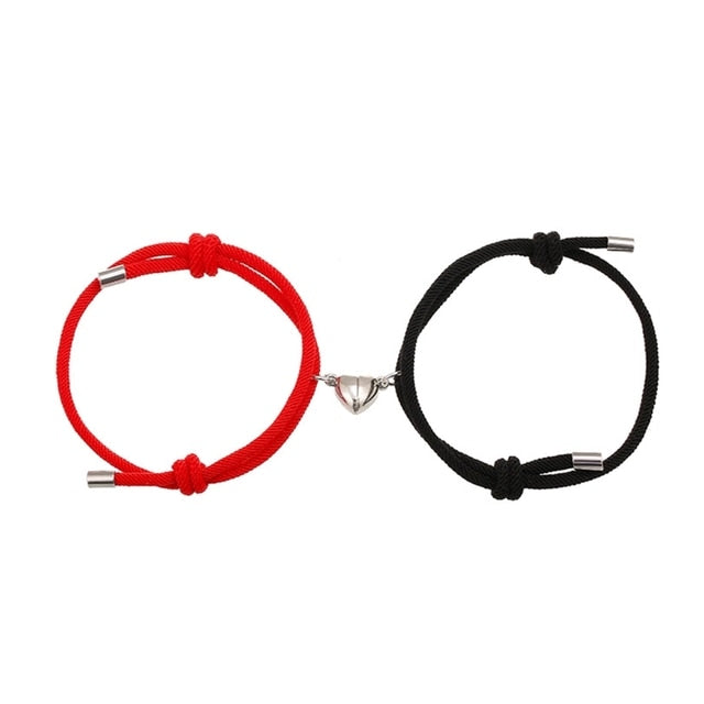 Couple Magnet Hand Woven Rope Bracelets