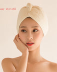 Women's Hair Dryer Cap, Absorbent Dry Hair Towel