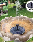 Solar Water Mercury Garden Miniature Floating Fountain