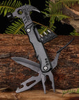 Multifunctional Pliers Multitool Claw Hammer Stainless Steel Tool with Nylon Sheath for Outdoor Survival Camping Hunting Hiking