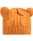 Hand Made 3D Cute Knitted Cat Ear Beanie For Winter