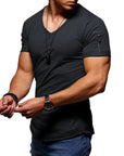 Men's V-Neck Casual T-Shirt – Timeless V-Neck Design for Minimalist Menswear