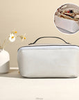 Large-Capacity Leather Cosmetic Bag