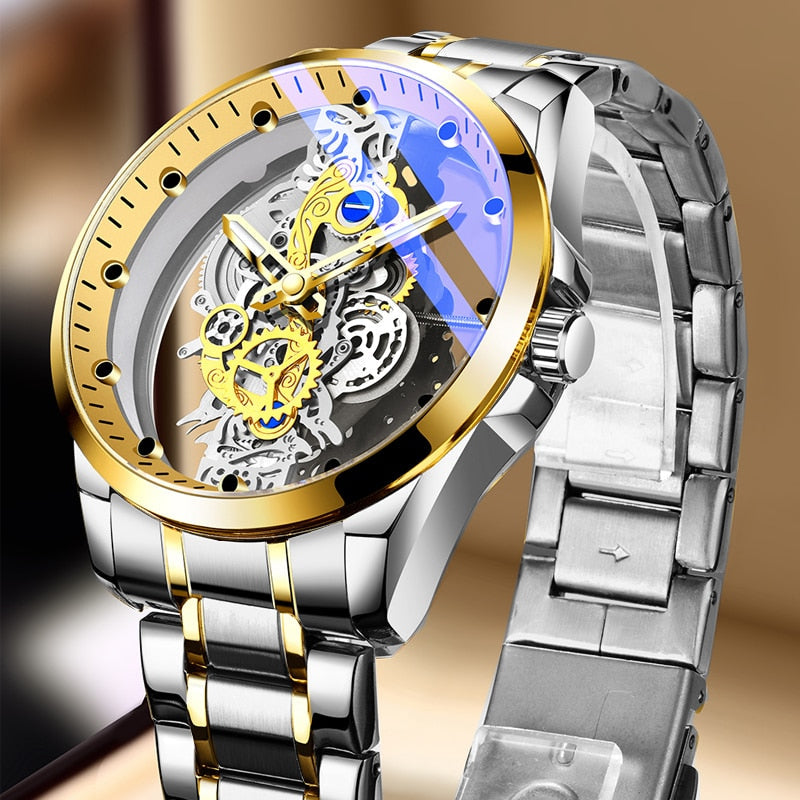 Skeleton watch Mechanical skeleton watch Transparent skeleton watch Skeleton dial watch Automatic skeleton watch Luxury skeleton watch Men's skeleton watch Skeleton wristwatch Skeletonized timepiece Classic skeleton watch