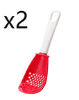 Multifunctional Slotted Spoon Grinding Cooking Spoon Mashed Auxiliary Food Ginger Garlic Spoon Press Potatoe Stir-frying Spatula Kitchen Gadget