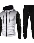 Men's 2 Piece Sweatsuits Full Zip up Hoodie and Jogger Sweatpant Athletic Set Two Piece Casual Sport Tracksuit